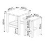Hanah Home Gina 2 - Blanco, Roble Zafiro